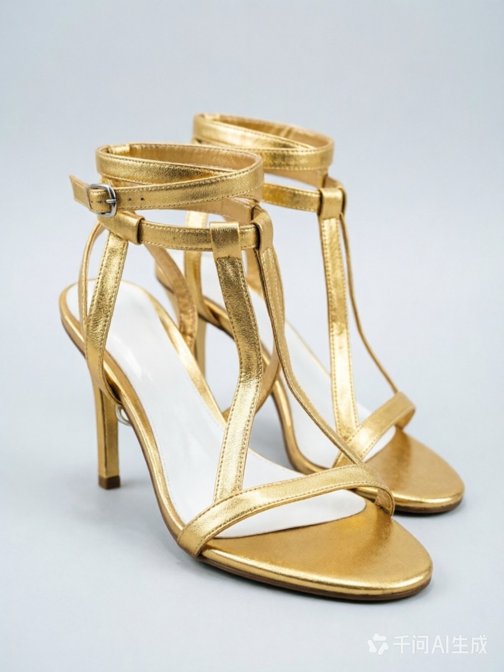 Maison Martin Margiela gold strappy sandals